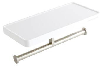 EMOTION półka z uchwytem na papier, biała