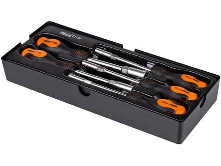 WKŁAD - WKRĘTAKI NASADOWE 6-13 MM 5 ELEM. + TACKA C1101