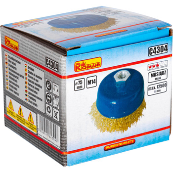 SZCZOTKA DO SZLIF. DOCZOŁOWA  75 MM MOSIĄDZOWANA