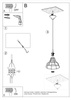 Lampa wisząca ANATA biała
