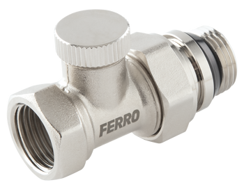 Zawór grzejnikowy odcinający prosty z uszczelnieniem GZ 1/2"