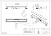 Duplex Next 2w1 Odpływ liniowy 110 cm dwustronny czarny