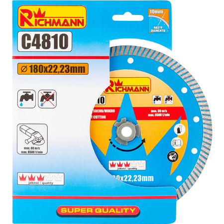 TARCZA DIAM. TURBO 180 MM