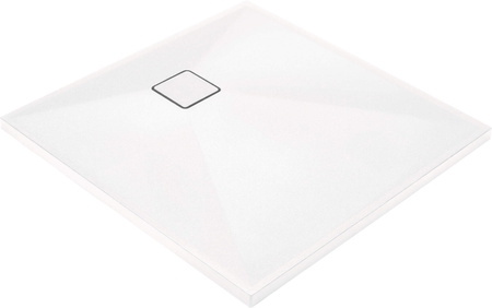 Brodzik granitowy kwadratowy 80x80 cm biały KQR A42B