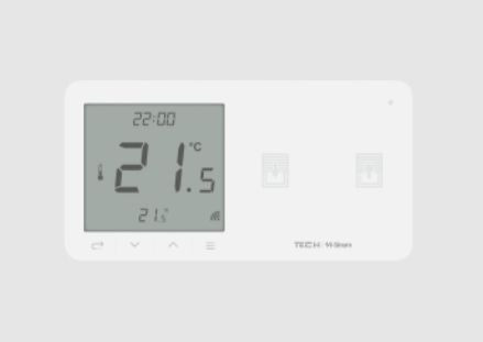 Dwupolowy dotykowy szklany włącznik rolet z regulatorem temperatury WZR-02