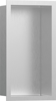 HG XtraStoris Individual Wnęka ścienna Stal Szlachetna Szczotkowana z ozdobną ramką 300/150/100, Stal Szlachetna Szczotkowana