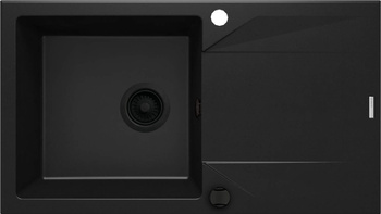 Zlewozmywak granitowy 1-komorowy z ociekaczem nero nero ZQJ N113