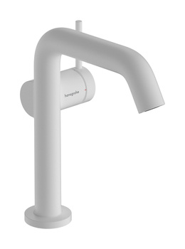 HG Tecturis S Jednouchwytowa bateria umywalkowa 150 Fine CoolStart EcoSmart+ z kompletem odpływowym Push-Open, Biały Matowy