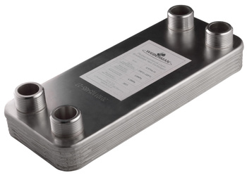 Wymiennik ciepła lutowany 15-płytowy 1" z izolacją