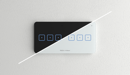 Podwójny przewodowy trójpolowy dotykowy szklany włącznik WSS-33m