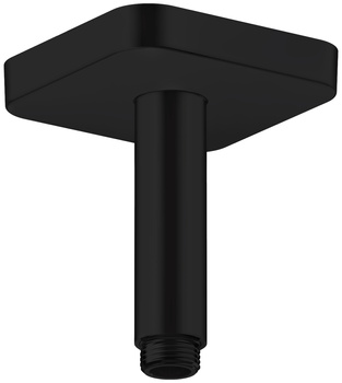 AX ShowerSolutions Przyłącze sufitowe 100 mm, softsquare, Czarny Matowy