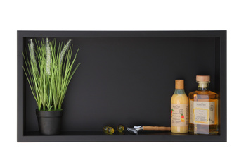 WALL-BOX ONE Black - Półka pojedyncza czarna 60x30x10 cm