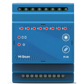 Moduł przekaźnika na szynę DIN kolor niebieski TECH PS-08 TECH Sterowniki