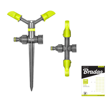 LIME LINE Zraszacz obrotowy 2-ramienny na kolcu