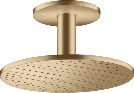 AX ShowerSolutions Głowica prysznicowa 300 1jet z przyłączem sufitowym, Brąz Szczotkowany