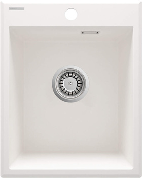 Zlewozmywak granitowy 1-komorowy alabaster stal ZQE A104