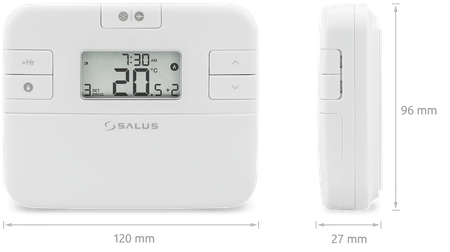 Salus przewodowy, natynkowy, elektroniczny termostat RT510+, tygodniowy