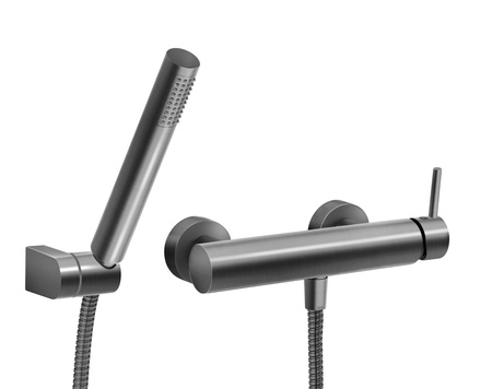 CIRICULUS zestaw natryskowy z baterią natryskową, gun metal