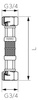 Wąż przyłączeniowy L-100 cm 3-4" x 3-4"