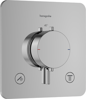 HG Ecostat Comfort Q Bateria termostatyczna do 2 odbiorników, podtynkowa, Chrom