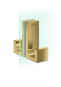 AX Universal Rectangular Uchwyt drzwi prysznicowych, Złoty Optyczny Polerowany