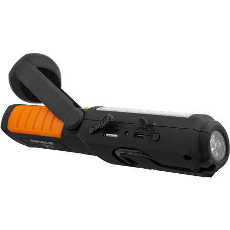 LAMPA AKU. 3W + 5 LED UCHYLNA MAGNETYCZNA PODSTAWA