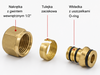 Złączka zaciskowa 1-2" do rur wielowarstwowych 16x2 mm ZL15PEXAL  (kpl. 2 szt.)