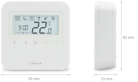Salus przewodowy, natynkowy, cyfrowy regulator temperatury HTRP24V, tygodniowy, 24 V