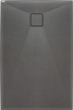 Brodzik granitowy prostokątny 140x80 cm antracyt metalik KQR T48B