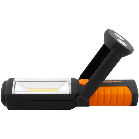 LAMPA AKU. 3W + 5 LED UCHYLNA MAGNETYCZNA PODSTAWA
