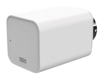 Grzejnikowy siłownik bezprzewodowy biały