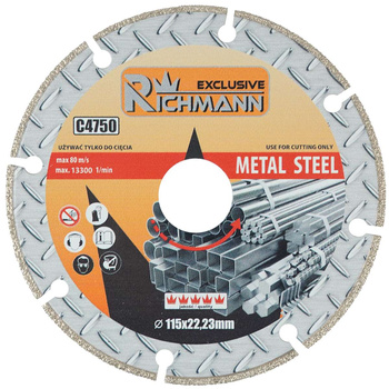 TARCZA DIAM. DO CIĘCIA METALU 115x1,4 MM