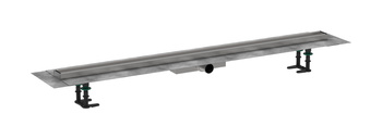 HG RainDrain Compact Kompletny odpływ liniowy 1200, ruszt do wyłożenia płytkami, niski