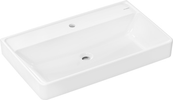 HG Xanuia Q Umywalka wisząca 800/480 z otworem na baterię, bez przelewu, SmartClean, Biały