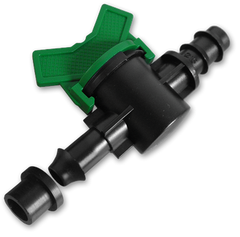 Wpinka do flat węża z uszczelką i zaworem, wtyk na wąż 16mm