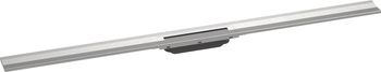 HG RainDrain Flex Element zewnętrzny odpływu liniowego 1200 z możliwością przycięcia, montaż przyścienny, Stal Szlachetna Szczotkowana