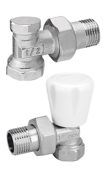 Zestaw grzejnikowy kątowy 1-2"