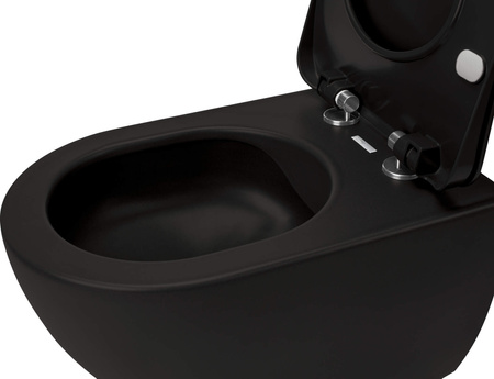 Miska WC z deską bezkołnierzowa nero nero CDEDNZPW