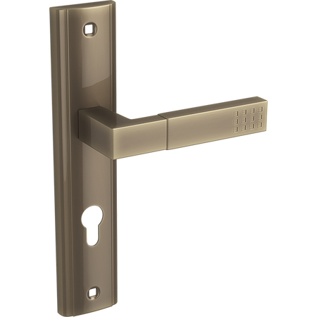 PRIMA klamka na szyldzie długim na wkładkę