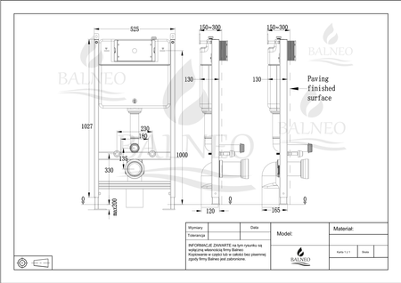 Stelaż podtynkowy WC Fix-Frame ST