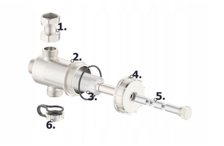 Separator magnetyczny do zanieczyszczeń z filtrem Hydroland 3/4 cala