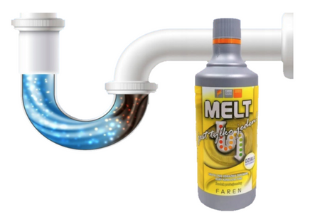 Zestaw 12x Melt do rur płyn do udrażniania kanalizacji Faren butelka 0,75L