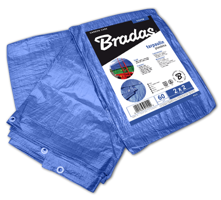 Plandeka wzmacniana BLUE 3 x 5m, 60g