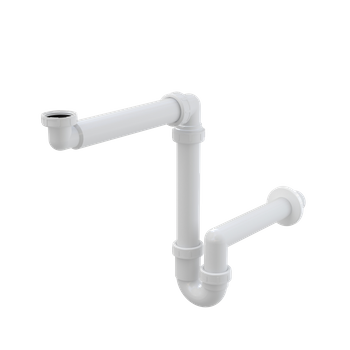 Małogabarytowy półsyfon umywalkowy DN40 z nakrętką 5/4