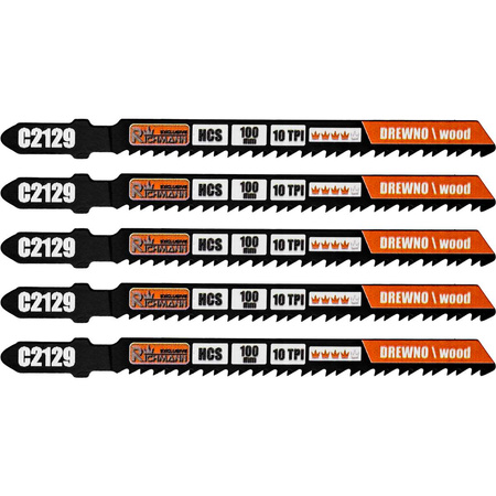 BRZESZCZOT DO WYRZ. DREWNO "T" HCS 100MM,10 TPI,CZYSTE CIĘCIE (T101B) 5 SZT/OPAK.