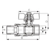 Zawór kulowy ze śrubunkiem 1" Normal