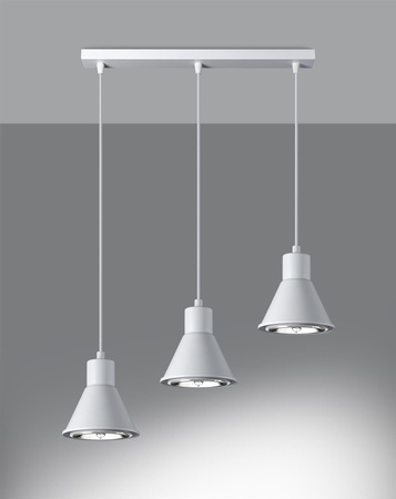 Lampa wisząca TAZILA 3 biała [ES111]