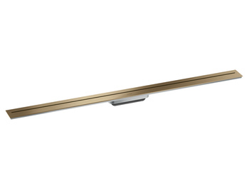 AX Drain Element zewnętrzny odpływu liniowego 1200, montaż przyścienny, Brąz Szczotkowany