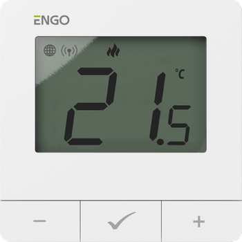 Regulator temperatury, 230V, biały,Internetowy, natynkowy ZigBee/868MHz