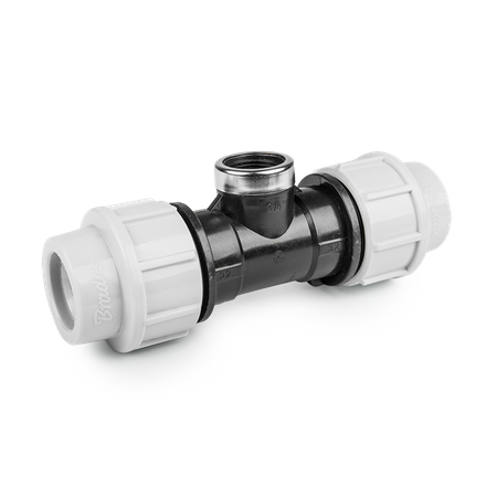 PN16 Tró jnik do rur PE  6 3 mm / GW 6/4"